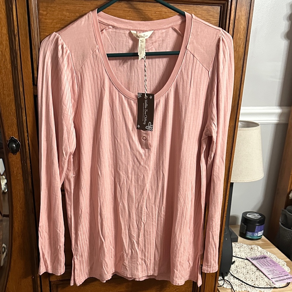 Matilda Jane Soft Pink Long Sleeve Blouse